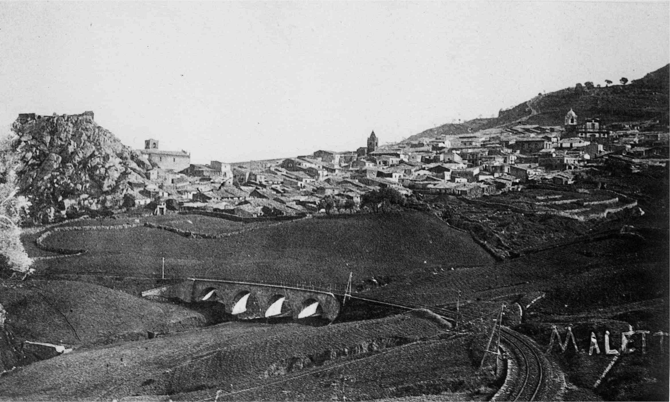 Maletto. Panorama 1900